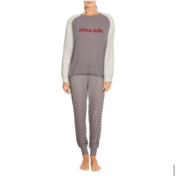 WILDFOX Intimates Nice-ish Pajama Set Size Small - Picture 1 of 5